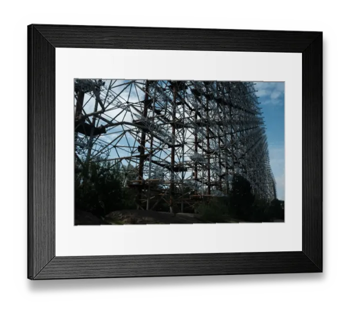 Framed Print : Duga-1 radar system, in the Chernobyl exclusion zone Framed Print : Duga-1 radar system, in the Chernobyl exclusion zone