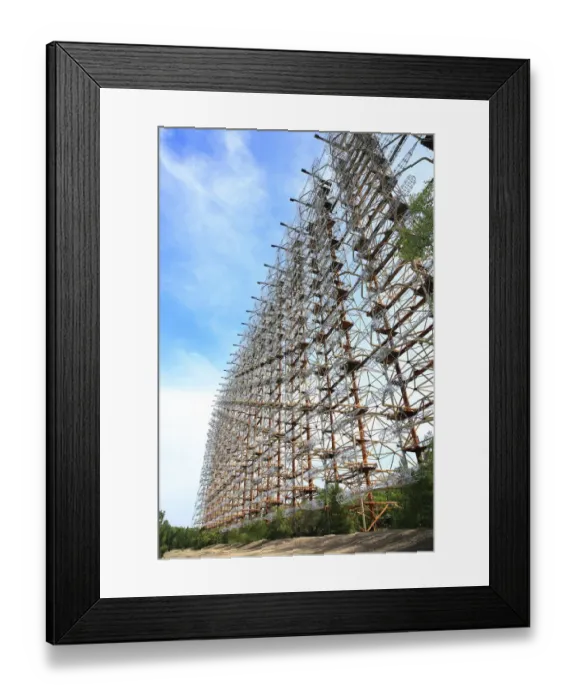 Framed Print : Enormous abandoned Duga radar within the Chernobyl Exclusion Zone Framed Print : Enormous abandoned Duga radar within the Chernobyl Exclusion Zone