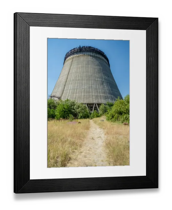 Framed Print : Outside unfinished cooling tower in the Chernobyl Exclusion Zone, Pripyat, Ukraine Framed Print : Outside unfinished cooling tower in the Chernobyl Exclusion Zone, Pripyat, Ukraine