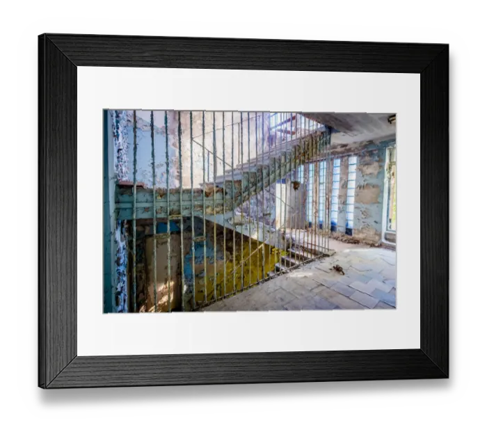 Framed Print : Abandoned school stairway in the Chernobyl Exclusion Zone, Pripyat, Ukraine Framed Print : Abandoned school stairway in the Chernobyl Exclusion Zone, Pripyat, Ukraine