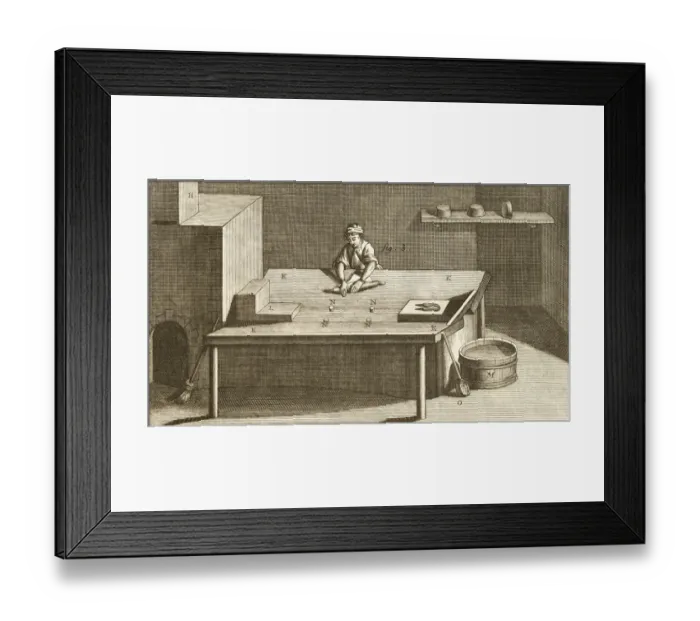 Framed Print : Textile manufacture Framed Print : Textile manufacture