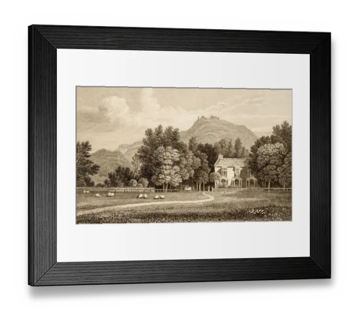 Framed Print : Wales scenery, 19th century engraving Framed Print : Wales scenery, 19th century engraving