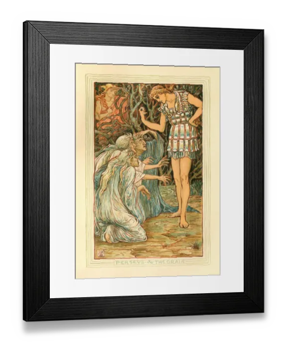 Framed Print : Perseus and the Graiae - Greek mythology Framed Print : Perseus and the Graiae - Greek mythology