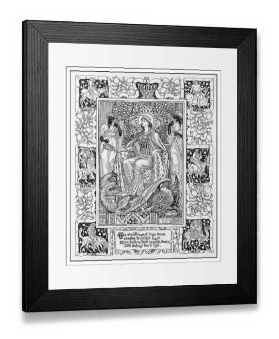 Framed Print : Antique illustration by Walter Crane Framed Print : Antique illustration by Walter Crane