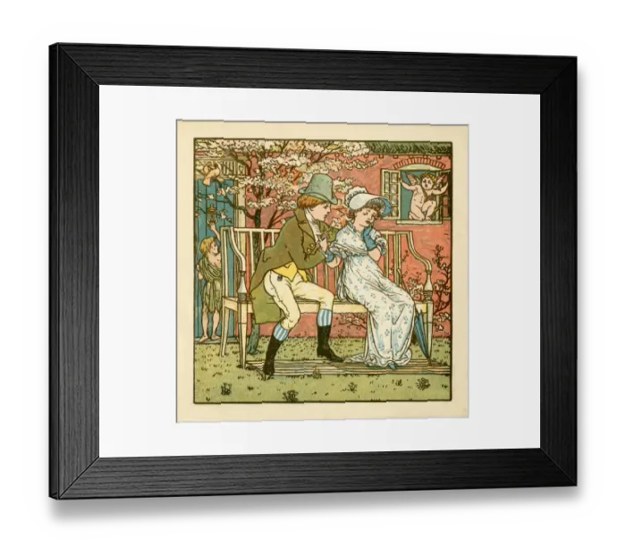 Framed Print : Young Regency style couple Framed Print : Young Regency style couple