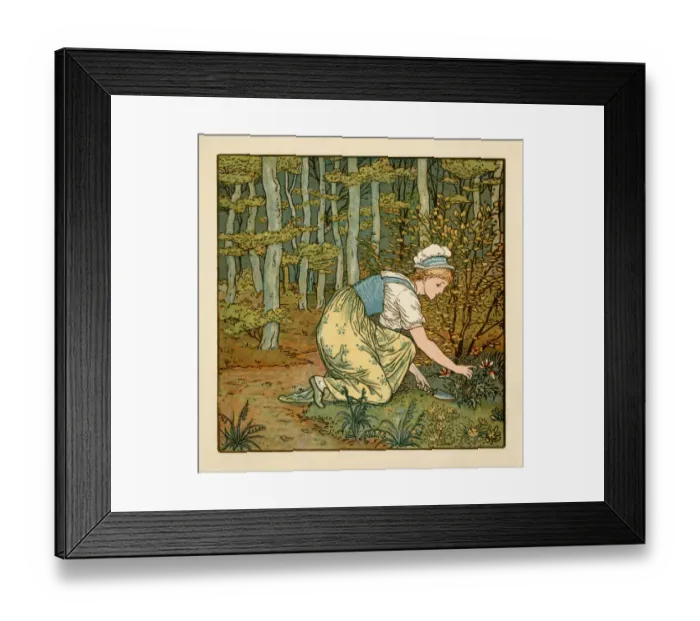 Framed Print : Young woman gardening Framed Print : Young woman gardening