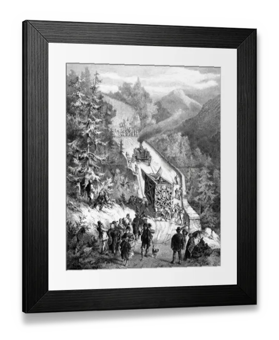 Framed Print : Transport of the Crucifixion group near Oberammergau, Bavaria Framed Print : Transport of the Crucifixion group near Oberammergau, Bavaria