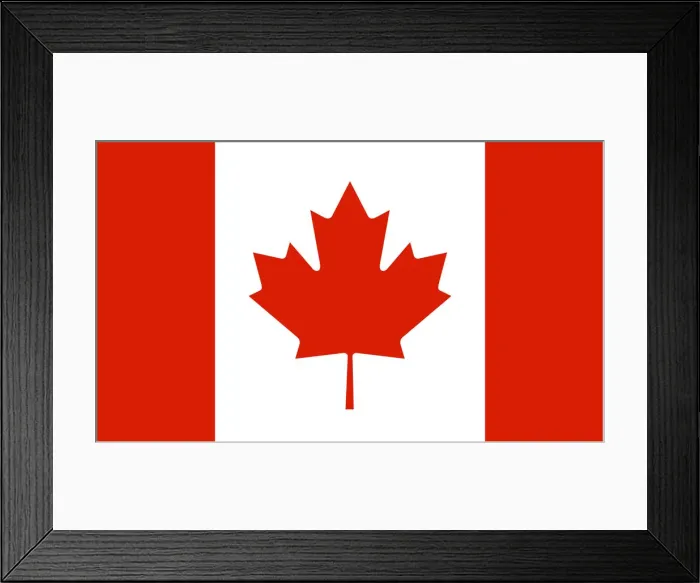 Framed Print : National Flag of Canada Illustration Framed Print : National Flag of Canada Illustration