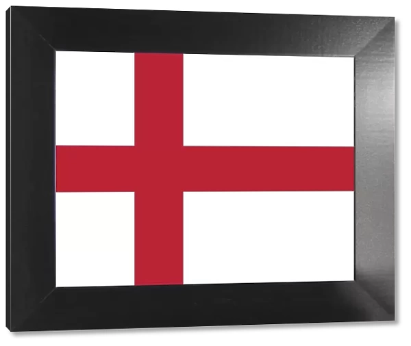The Flag of England with a white background and red cross