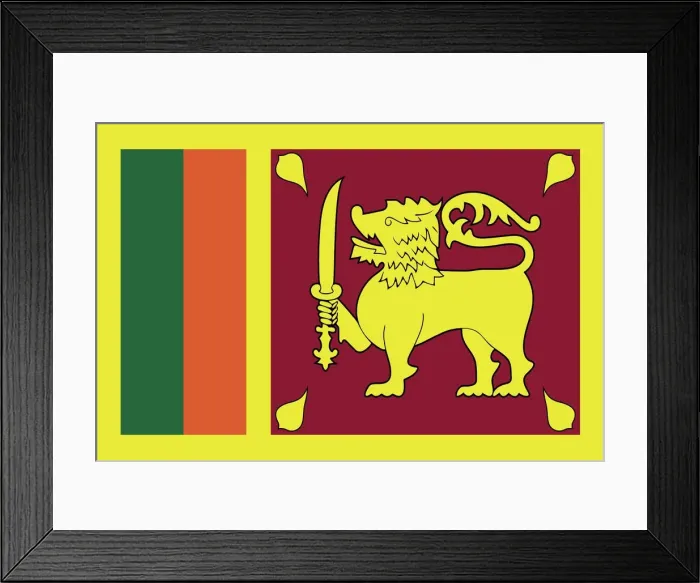 Framed Print : Flag of Sri Lanka Framed Print : Flag of Sri Lanka