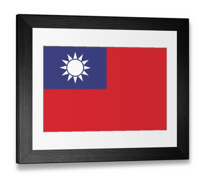Framed Print : Flag of Taiwan Framed Print : Flag of Taiwan