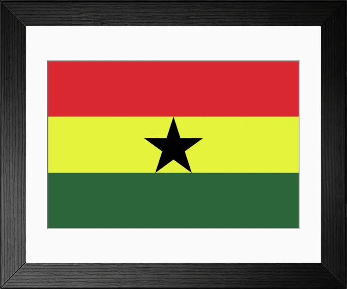 Framed Print : Flag of Ghana Framed Print : Flag of Ghana