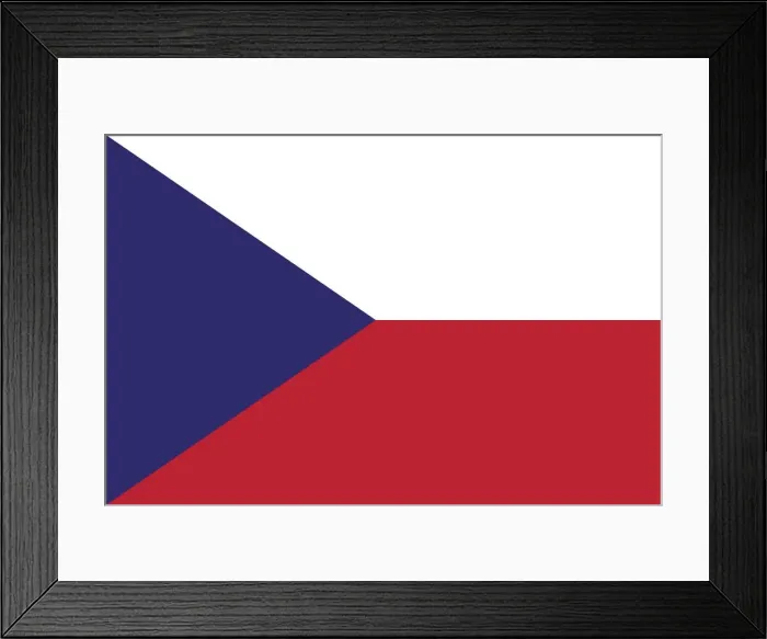 Framed Print : Flag of Czech Republic Framed Print : Flag of Czech Republic