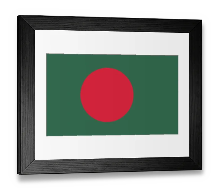 Framed Print : Flag of Bangladesh Framed Print : Flag of Bangladesh