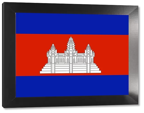 Illustration of the national flag of Cambodia