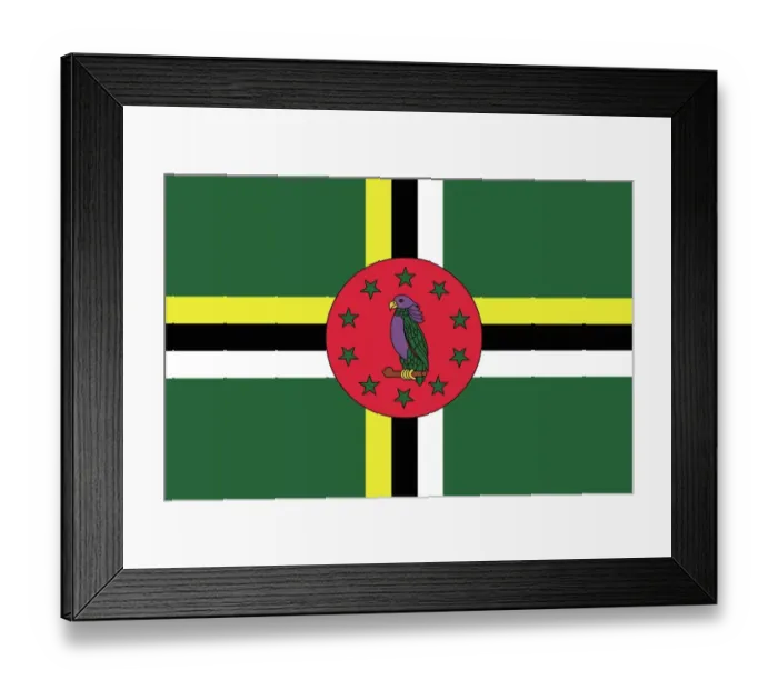 Framed Print : Flag of Dominica
