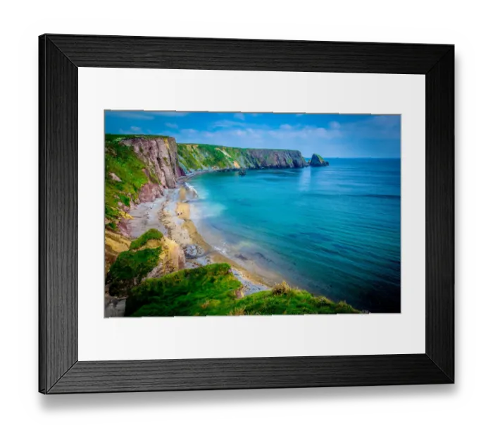 Framed Print : Ballydowane Cove, The Copper Coast Geopark, Bunmahon, County Waterford, Ireland Framed Print : Ballydowane Cove, The Copper Coast Geopark, Bunmahon, County Waterford, Ireland
