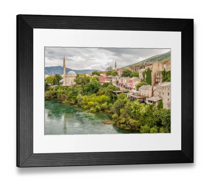Framed Print : Mostar old town - UNESCO, Bosnia and Herzegovina Framed Print : Mostar old town - UNESCO, Bosnia and Herzegovina