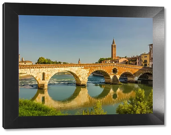 Ponte Pietra, Stone Bridge, Verona, Italy