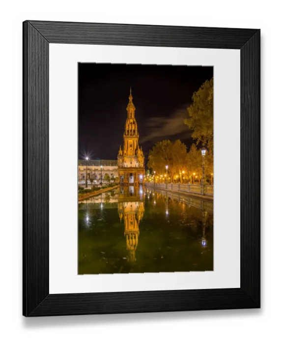 Framed Print : The Plaza de EspaAna, Seville Framed Print : The Plaza de EspaAna, Seville