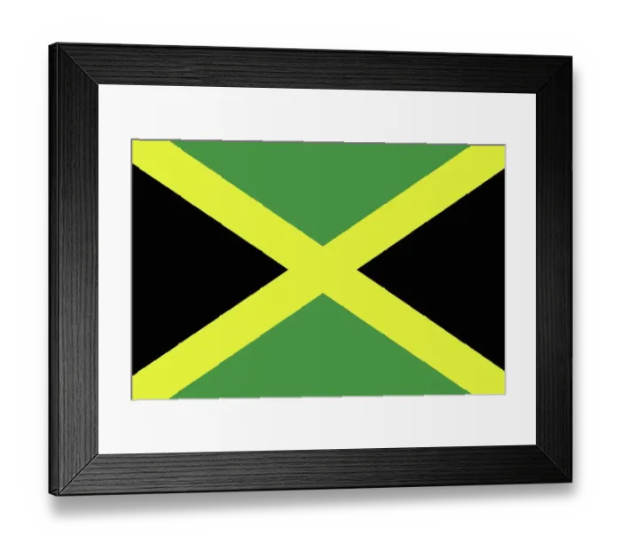 Framed Print : Flag of Jamaica Framed Print : Flag of Jamaica