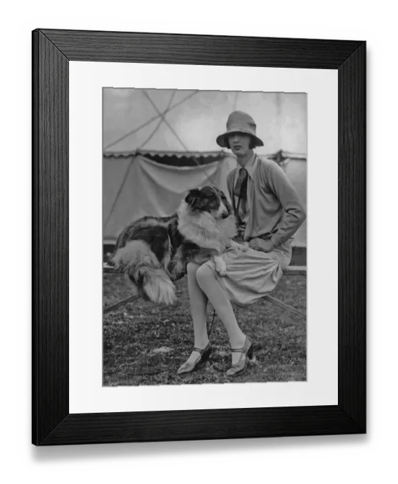 Framed Print : Collie Owner Framed Print : Collie Owner