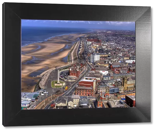 Aerial Coastal View of Blackpool