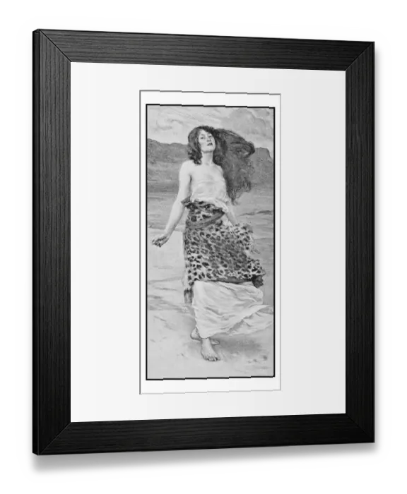 Framed Print : Antique photo of paintings: Woman portrait Framed Print : Antique photo of paintings: Woman portrait