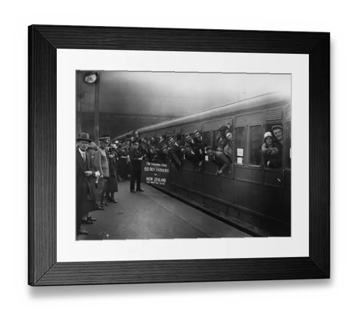 Framed Print : Boy Farm Emigrants