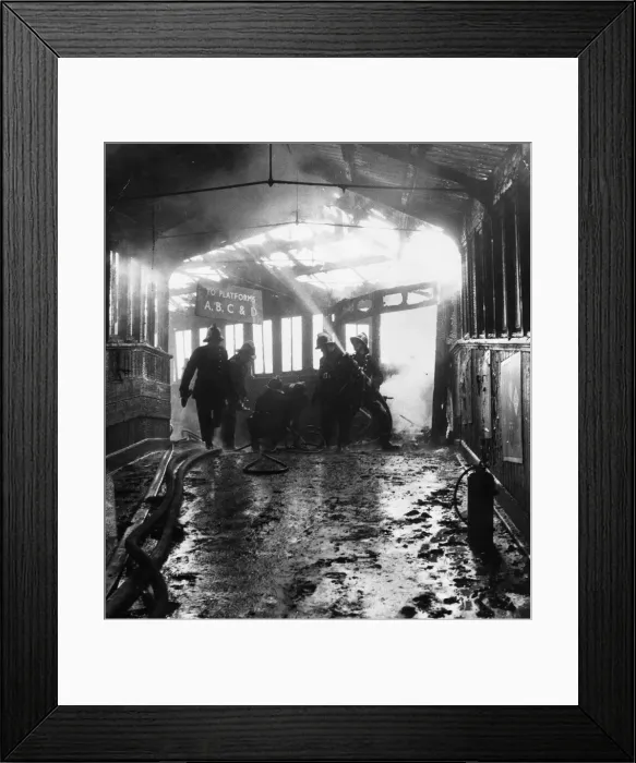 Framed Print : Firemen In Action Framed Print : Firemen In Action