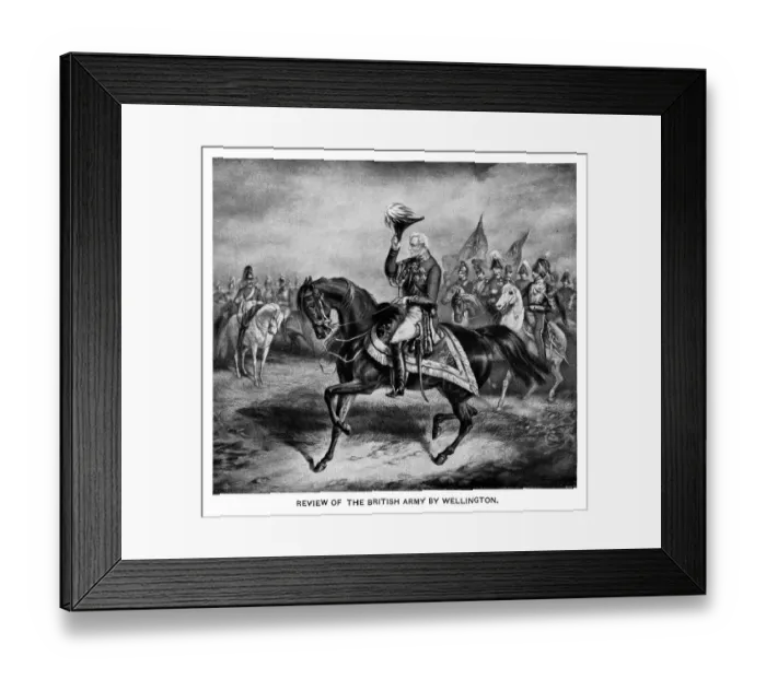 Framed Print : Review of the British Army by the Duke of Wellington Framed Print : Review of the British Army by the Duke of Wellington