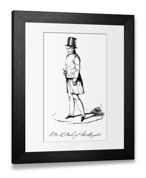Framed Print : The Duke of Wellington - VIctorian engraving