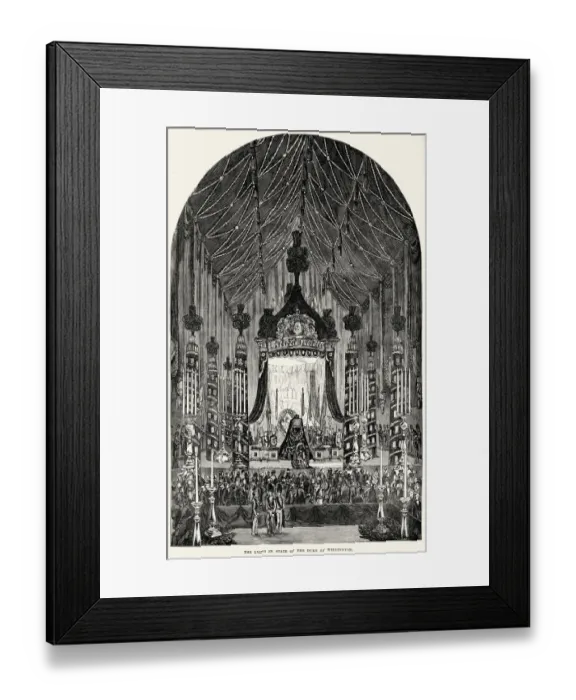 Framed Print : Lying in state of the Duke of Wellington Framed Print : Lying in state of the Duke of Wellington