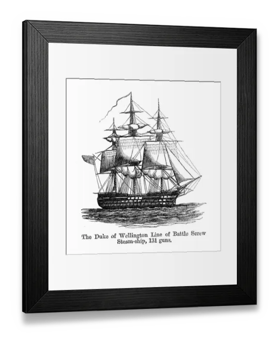Framed Print : HMS Duke of Wellington Framed Print : HMS Duke of Wellington