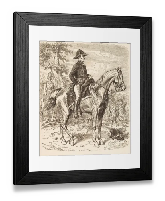 Framed Print : Steel engraving british Prime minister Duke Wellington Framed Print : Steel engraving british Prime minister Duke Wellington