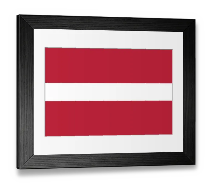 Framed Print : Flag of Latvia Framed Print : Flag of Latvia