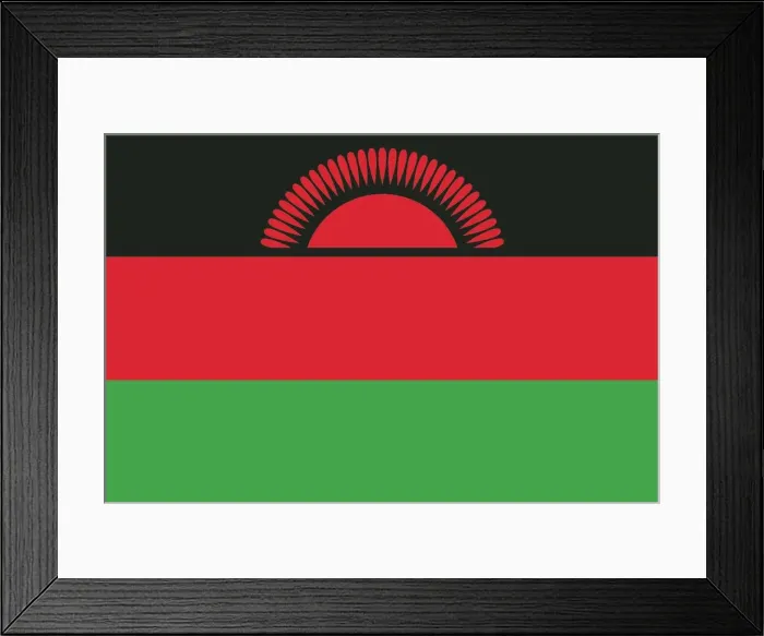 Framed Print : Flag Malawi Framed Print : Flag Malawi