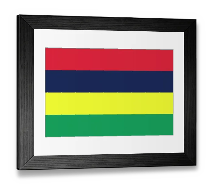 Framed Print : Flag Mauritius Framed Print : Flag Mauritius