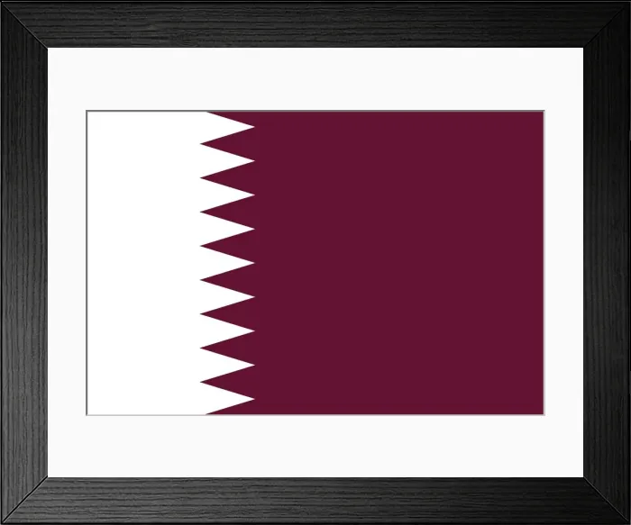 Framed Print : Flag of Qatar Framed Print : Flag of Qatar