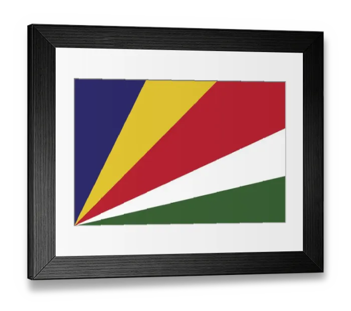 Framed Print : Flag of Seychelles Framed Print : Flag of Seychelles