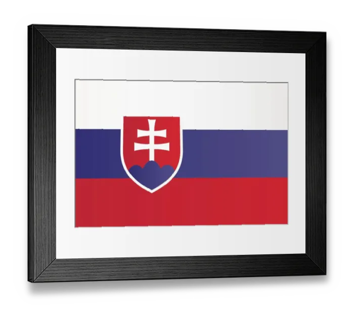 Framed Print : Flag of Slovakia Framed Print : Flag of Slovakia