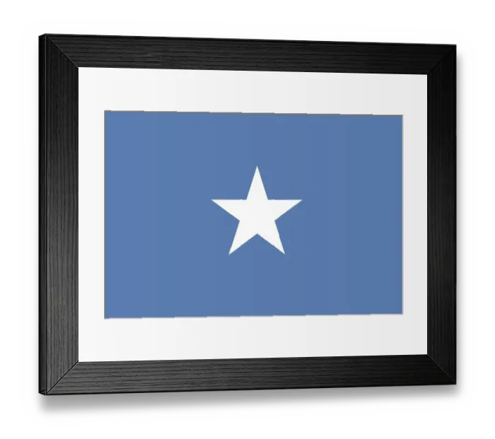 Framed Print : Flag Somalia Framed Print : Flag Somalia