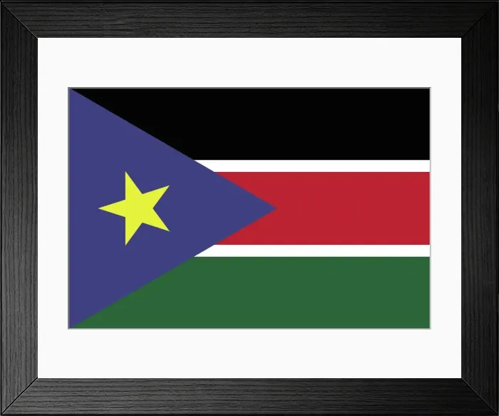 Framed Print : Flag of South Sudan Framed Print : Flag of South Sudan