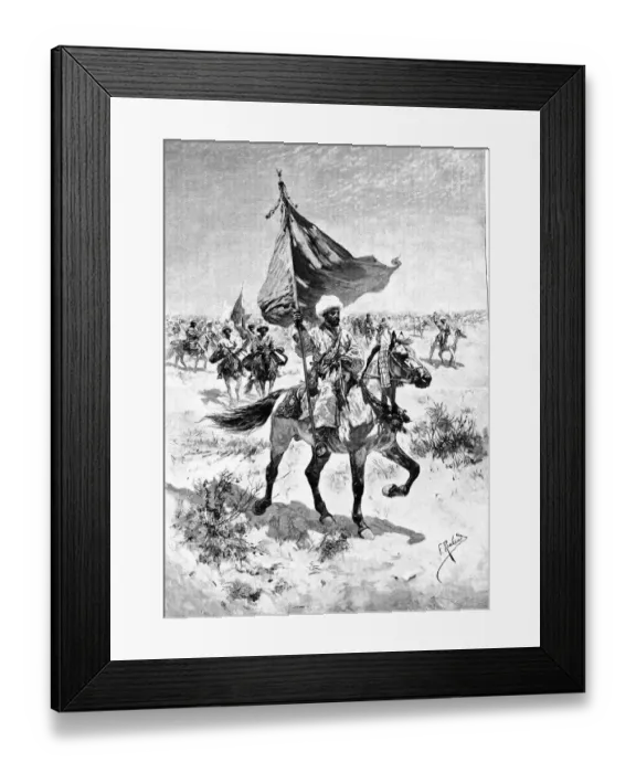 Framed Print : Flag bearer from Turkmenistan Framed Print : Flag bearer from Turkmenistan