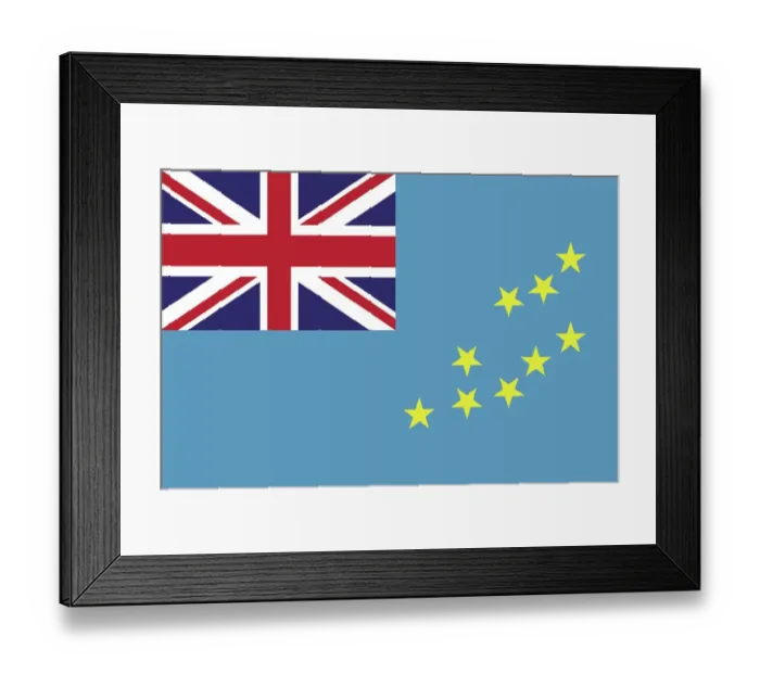 Framed Print : Flag of Tuvalu Framed Print : Flag of Tuvalu