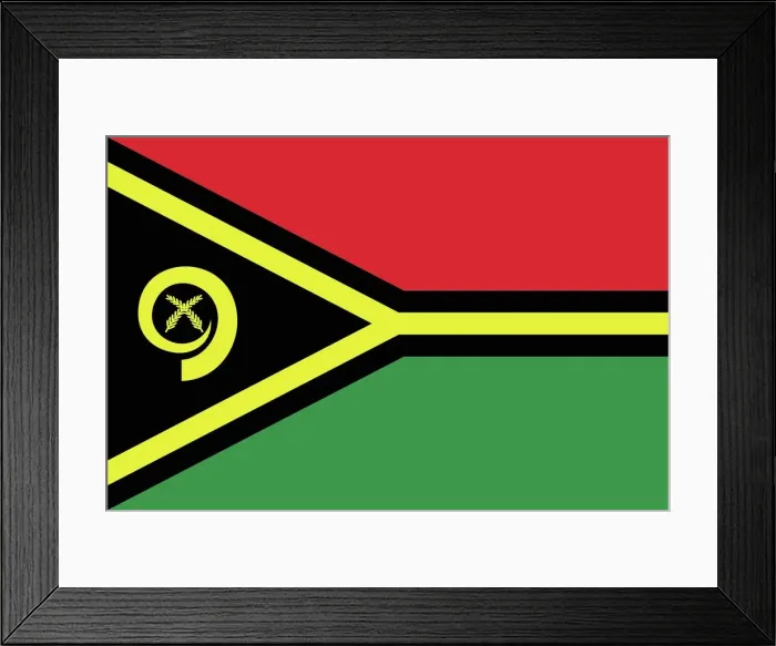 Framed Print : Flag of Vanuatu Framed Print : Flag of Vanuatu