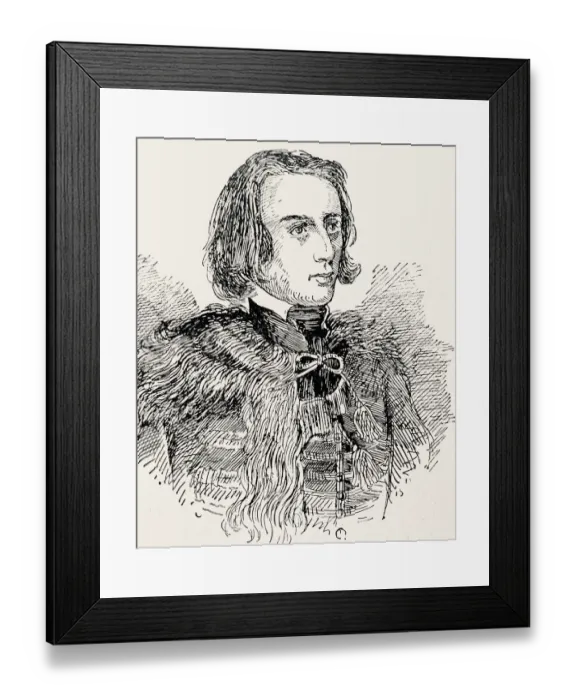Framed Print : Franz Liszt, composer, 1811-1886 Framed Print : Franz Liszt, composer, 1811-1886