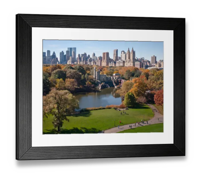 Framed Print : Central Park West Skyline in Autumn Framed Print : Central Park West Skyline in Autumn