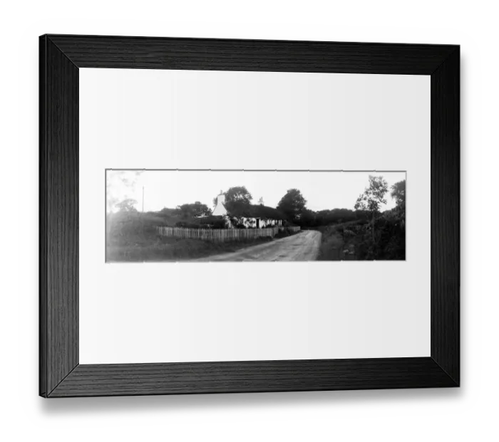 Framed Print : Cottages By Road Framed Print : Cottages By Road