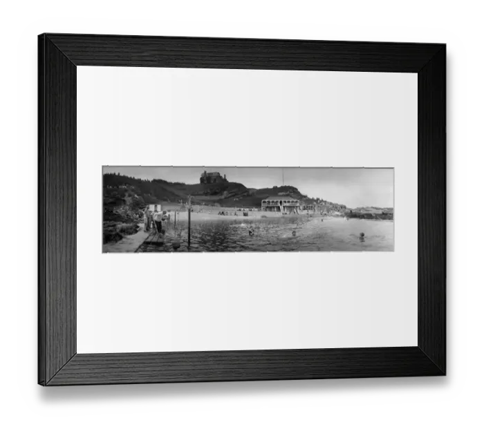 Framed Print : Seaside Pool